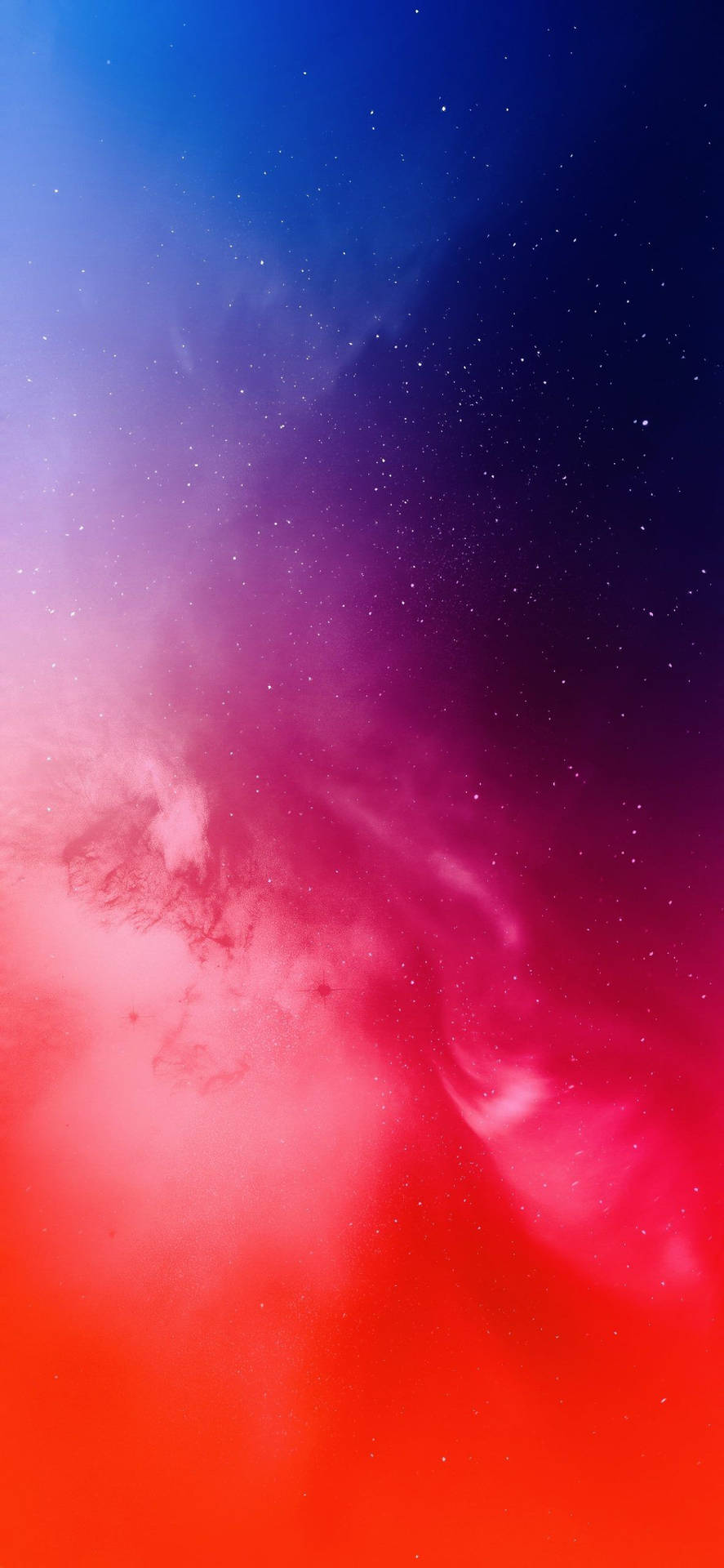 Galaxy Sky I Gradient Rød Iphone Wallpaper