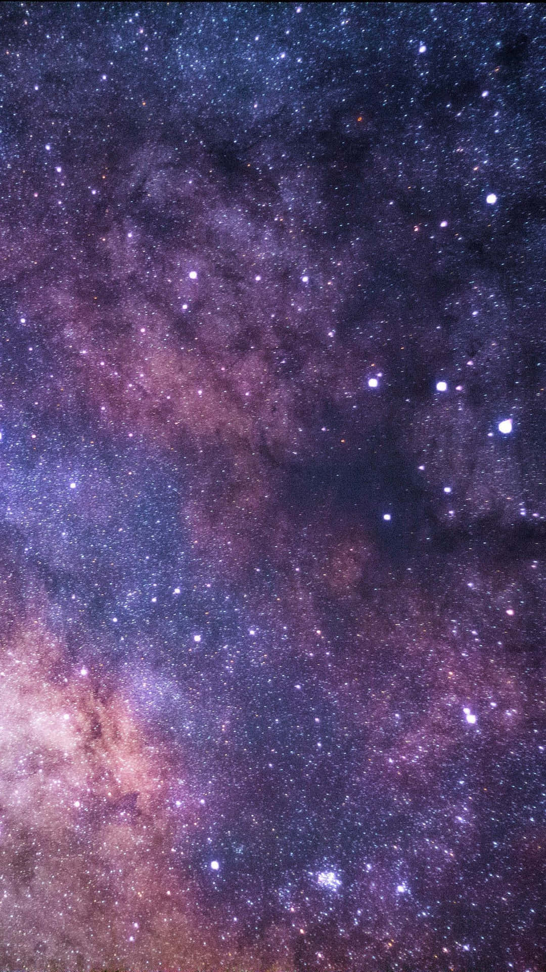 A Space With Stars And Milky Wallpaper