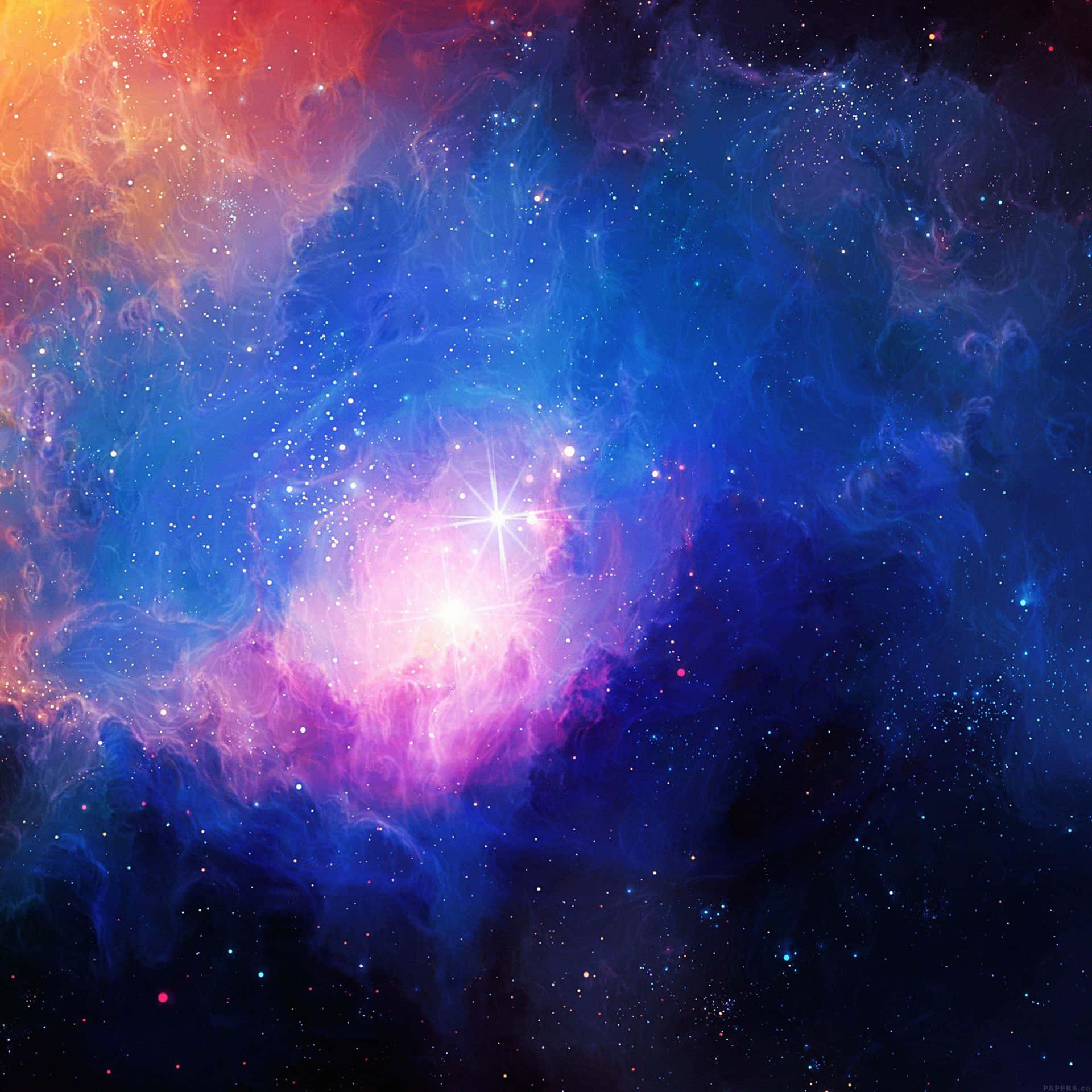 Explore the galaxies in a dreamy night sky. Wallpaper