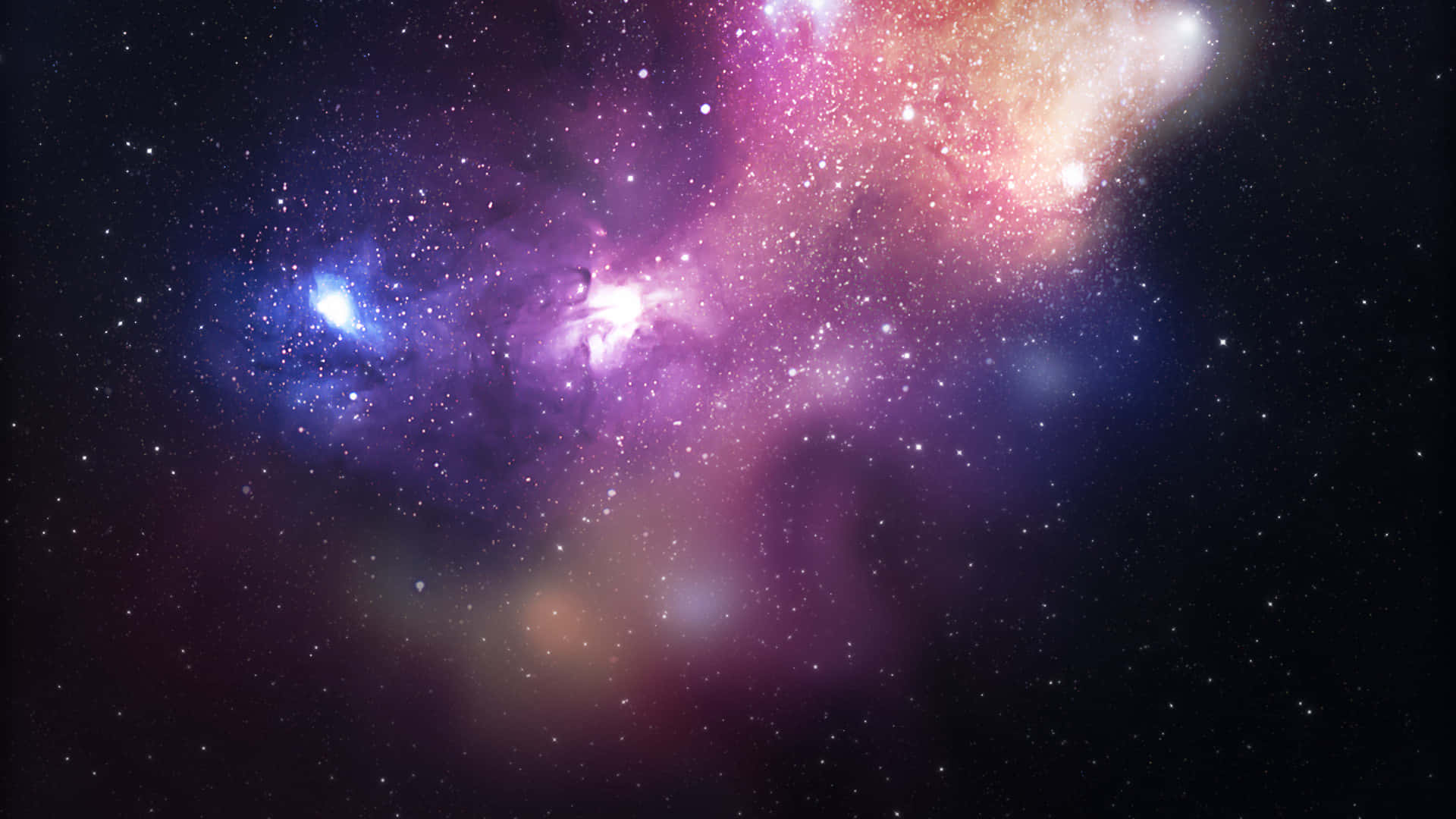 Colorful Cloud In Galaxy Space Background