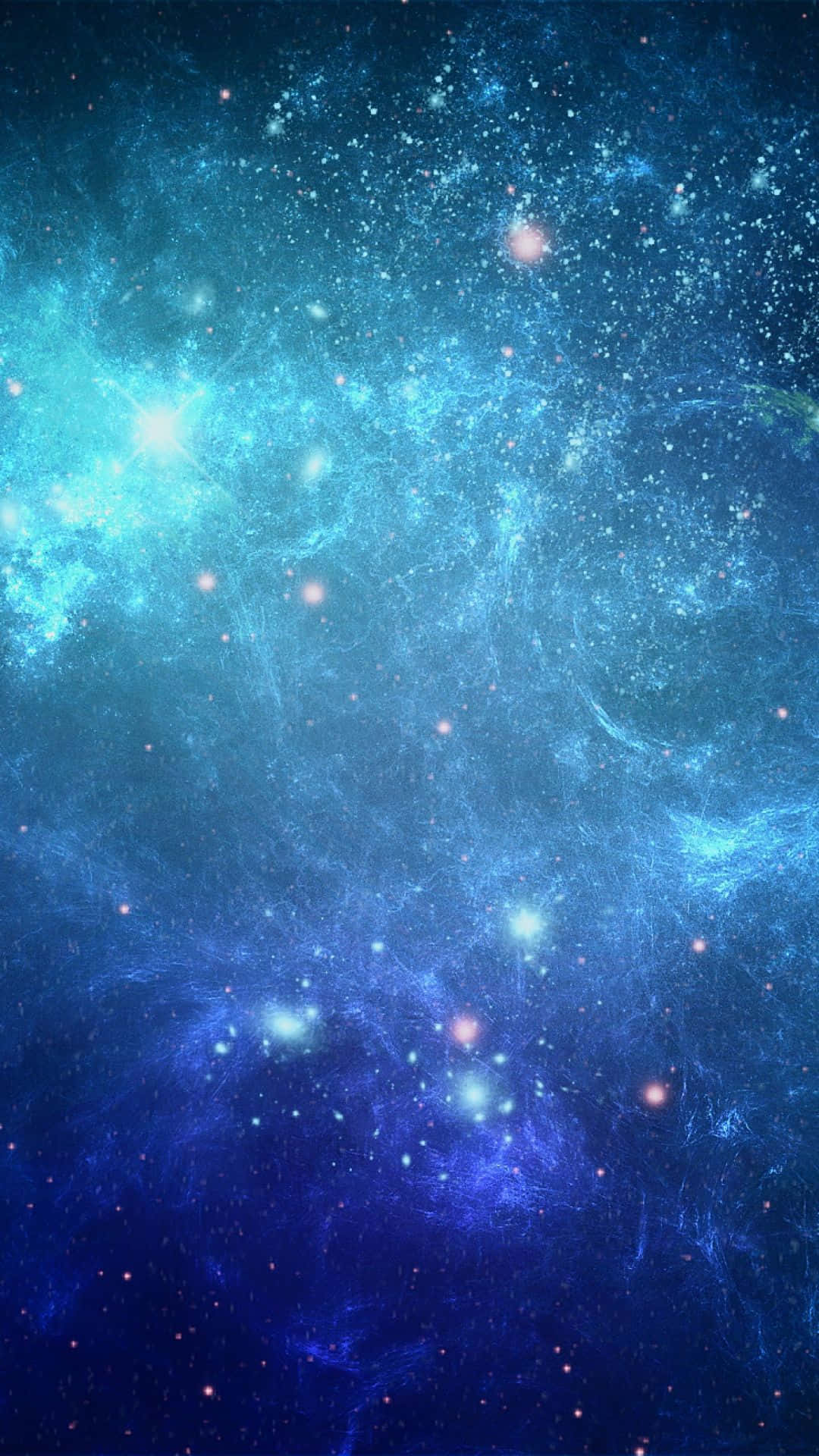 Galaxies and stars light up the night sky with beautiful hues Wallpaper