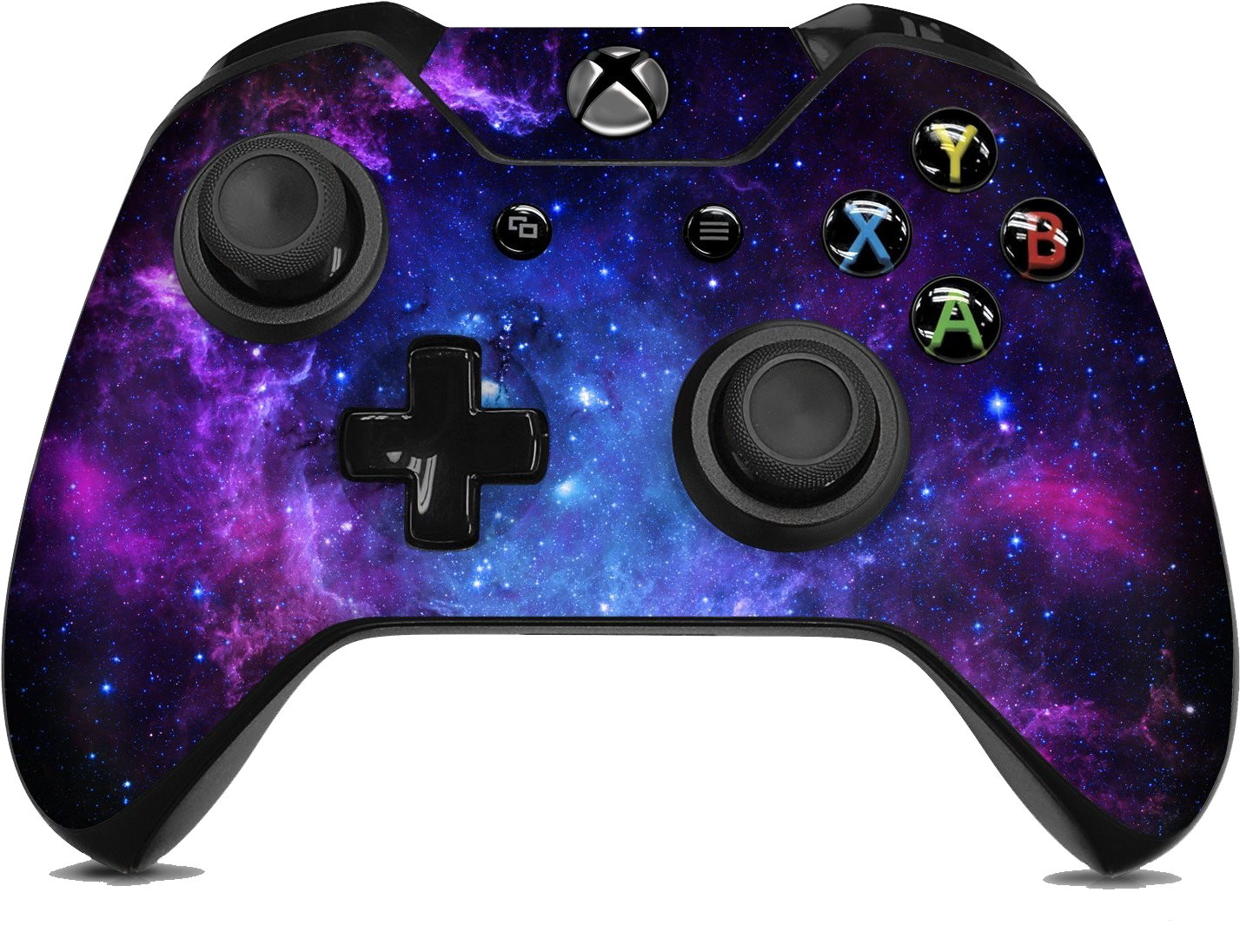 Galaxy Themed Xbox Controller PNG