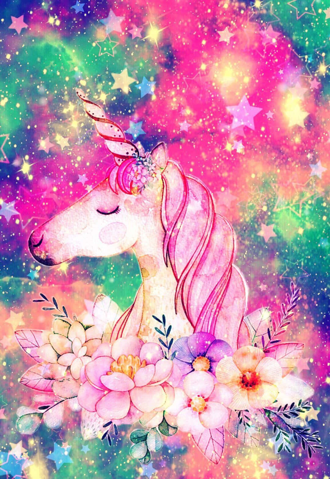 Mystic Galaxy Unicorn beneath the Stars