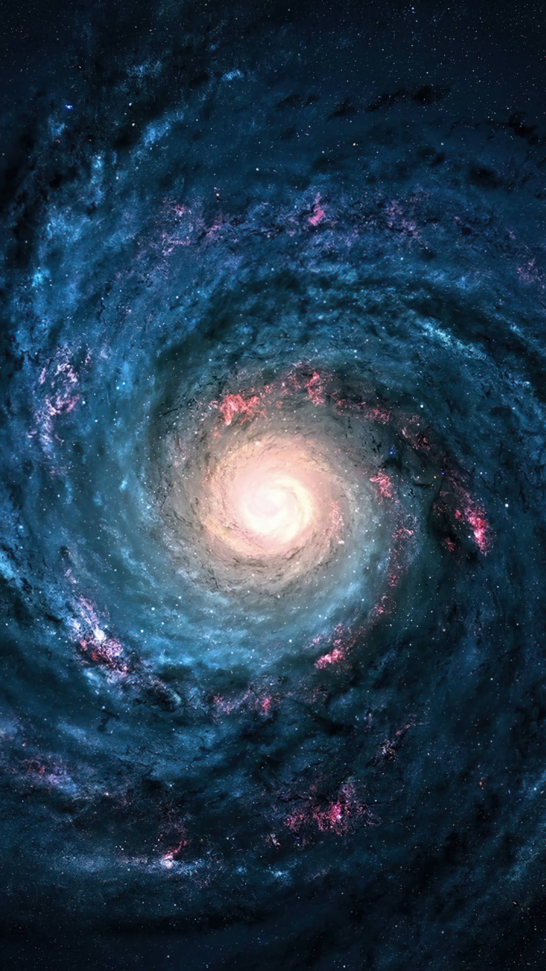 Galaxyszentrum Im Weltraum 4k Telefon Wallpaper