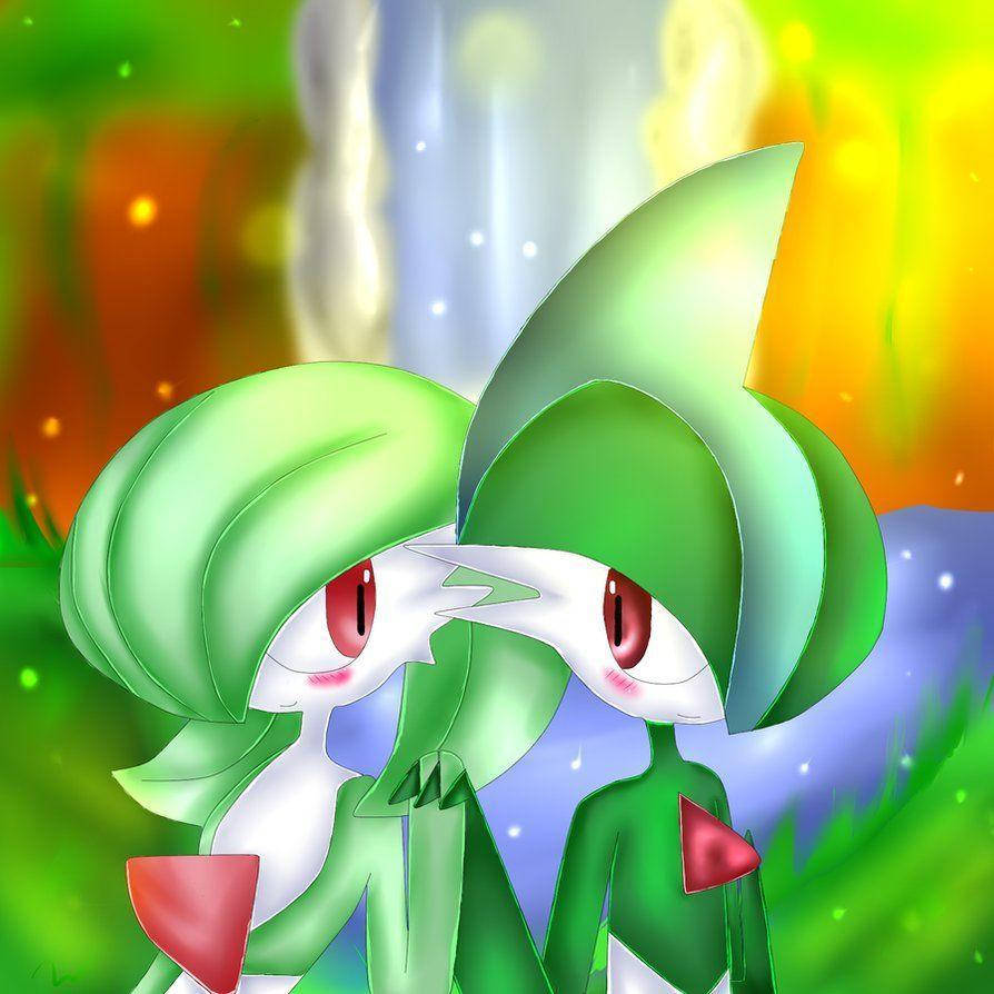 Gallade And Gardevoir Holding Hands Picture