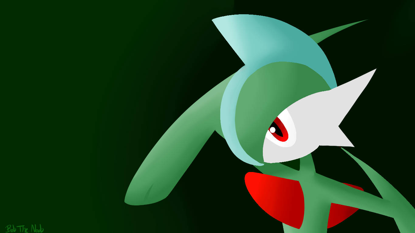 Gallade, The Cutting-edge Pokemon Poised For Battle. Wallpaper