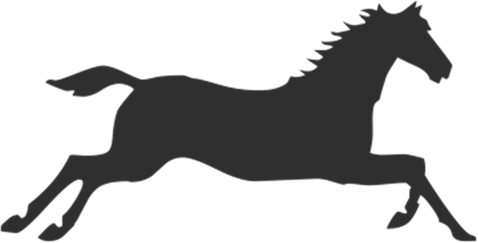 Galloping Horse Silhouette PNG