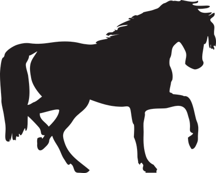 Galloping Horse Silhouette PNG