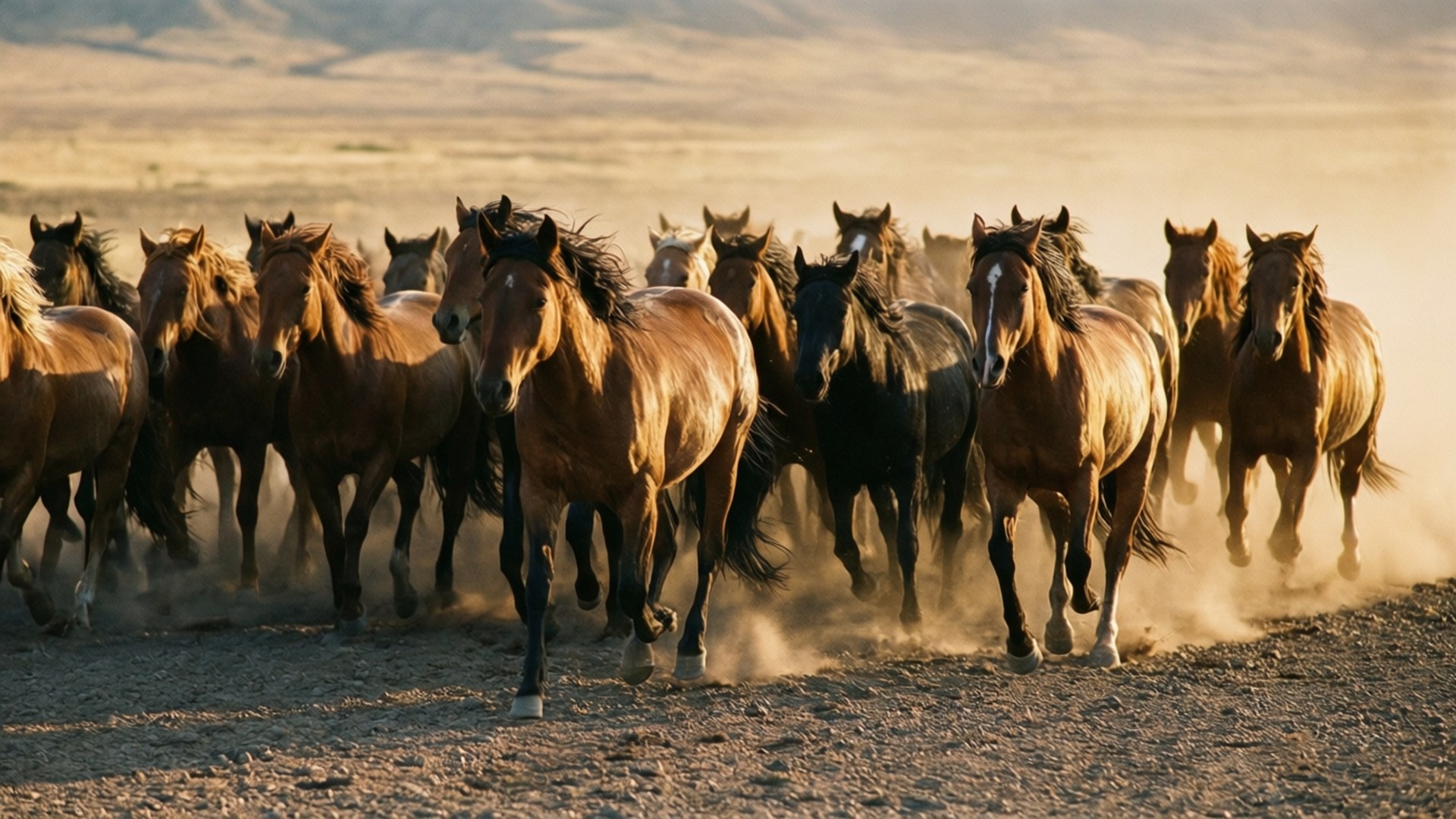 Galopperende Mustangs Achtergronden