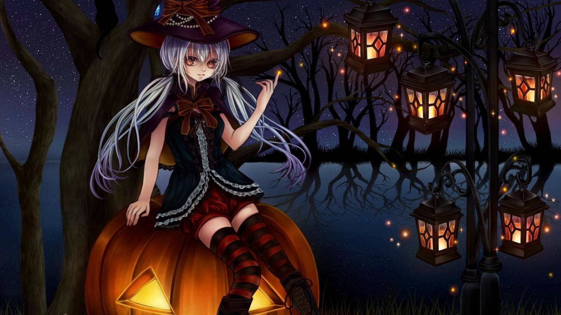 Gambar Anime With Girl On Pumpkin