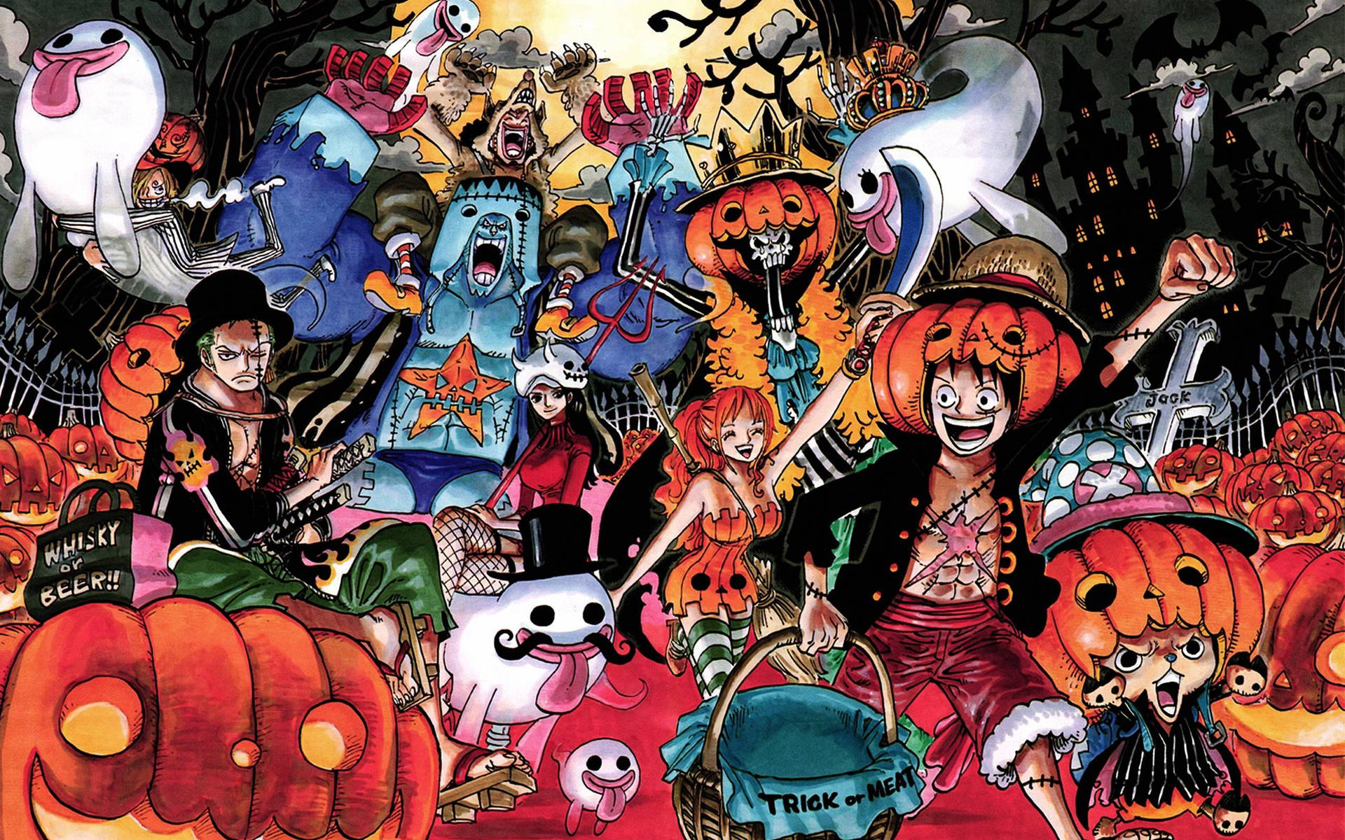 Gambar One Piece Halloween