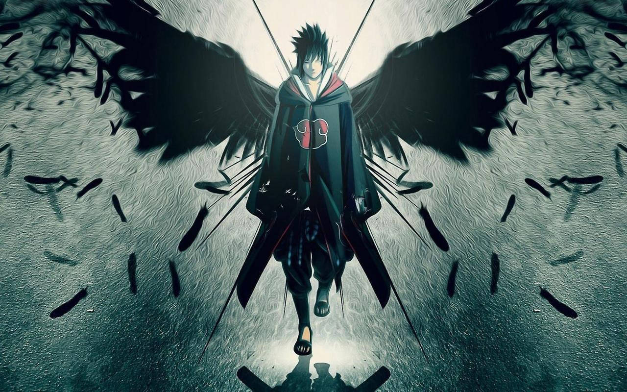 Gambar Sasuke With Crow Feathers
