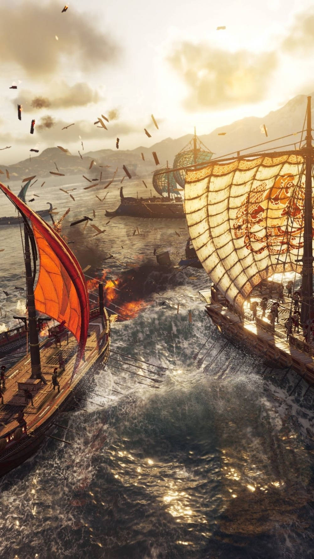 Game Battle Of Viking Ships Odyssey Iphone Wallpaper