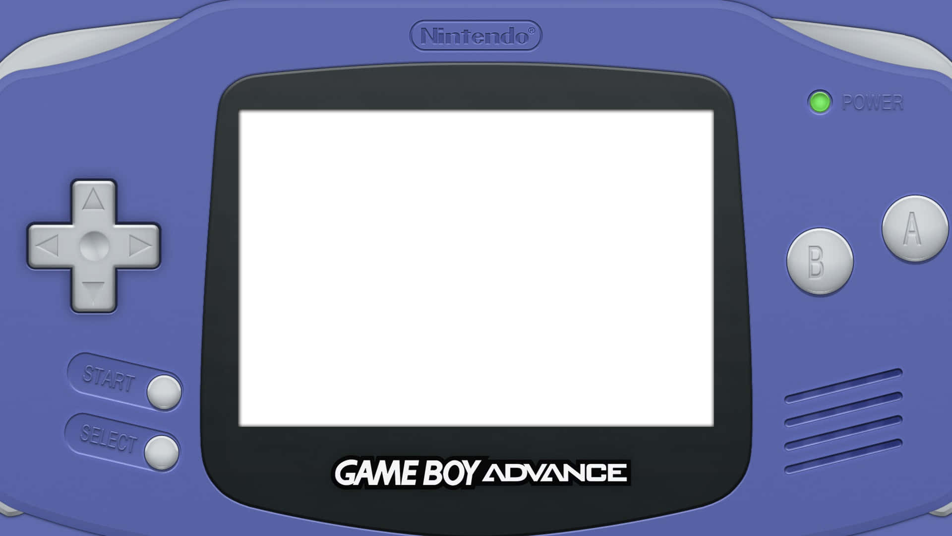 Game Boy Advance Console Blue Wallpaper