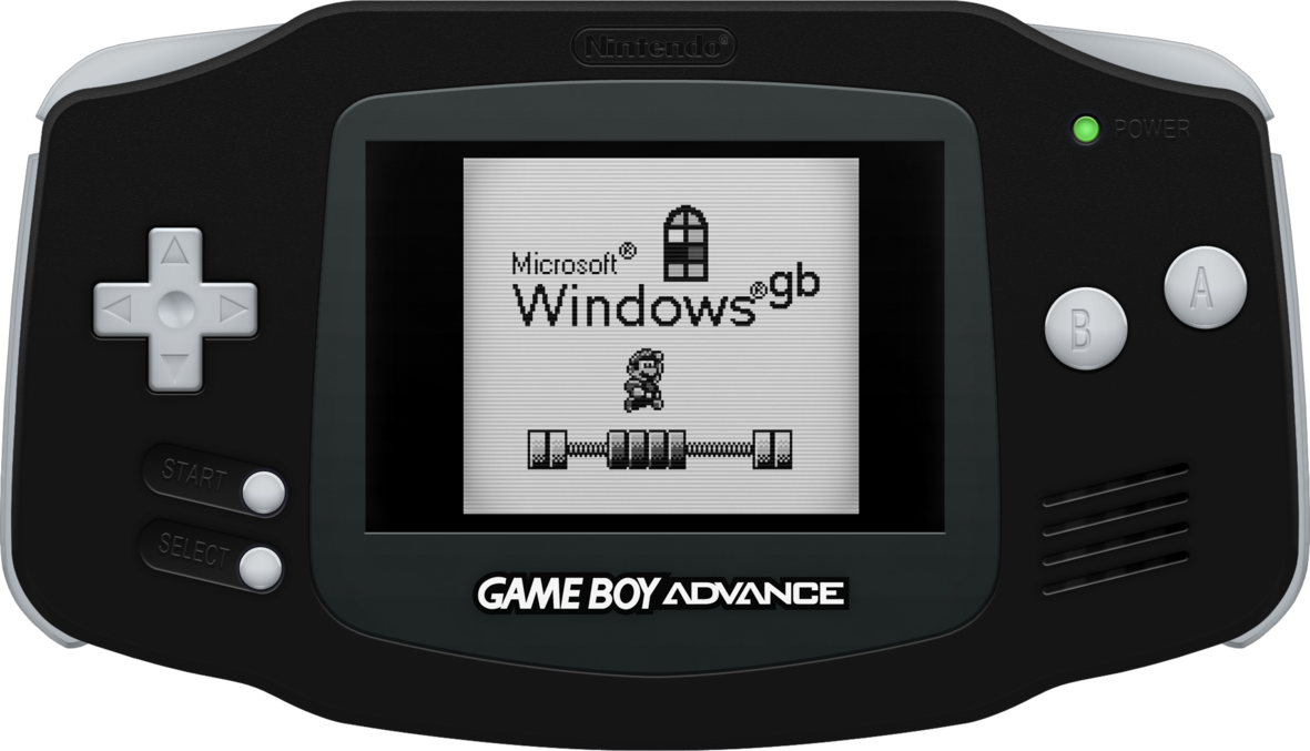 Game Boy Advance Windows Parody PNG
