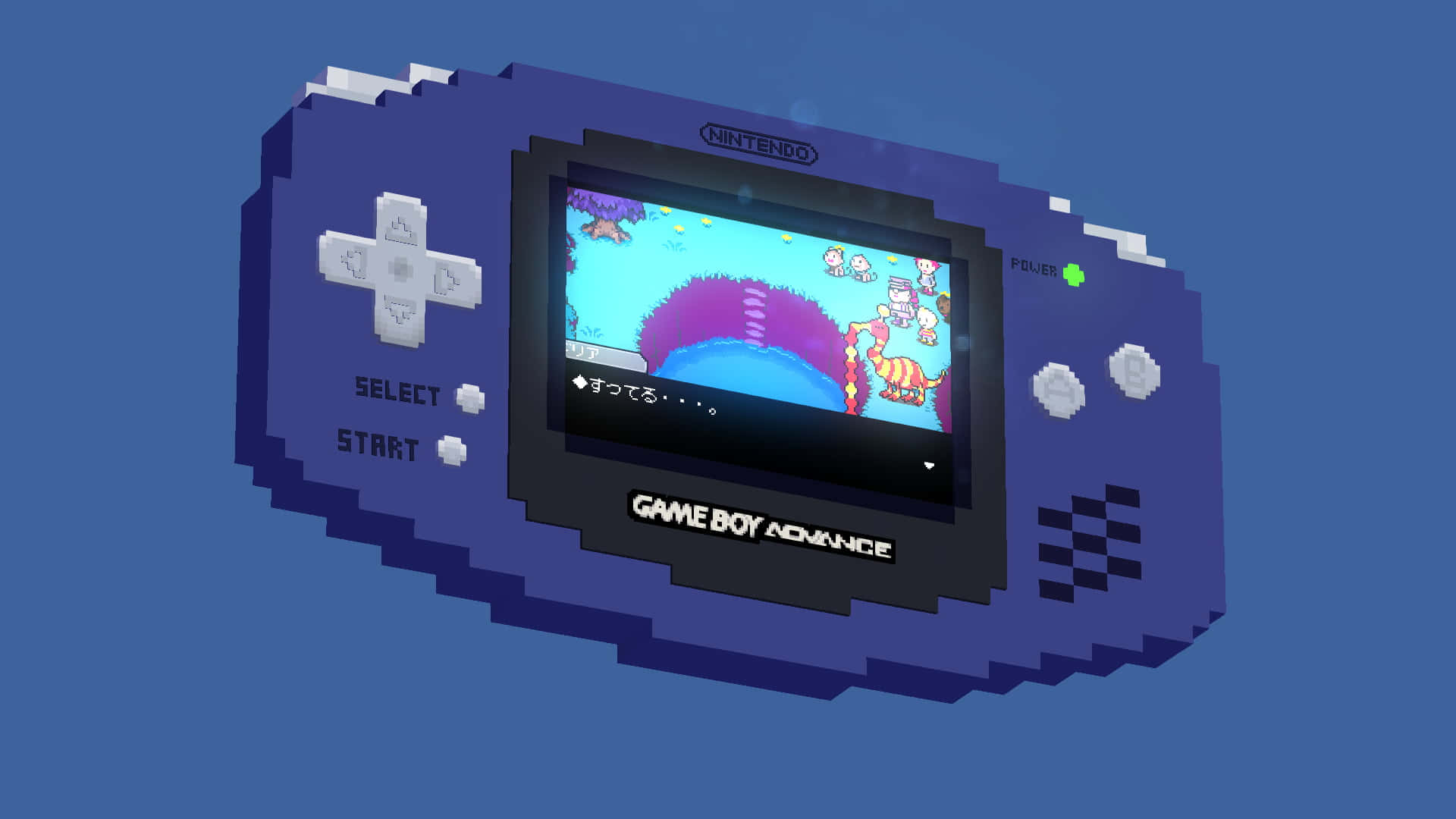 Game Boy Advance3 D Render Wallpaper
