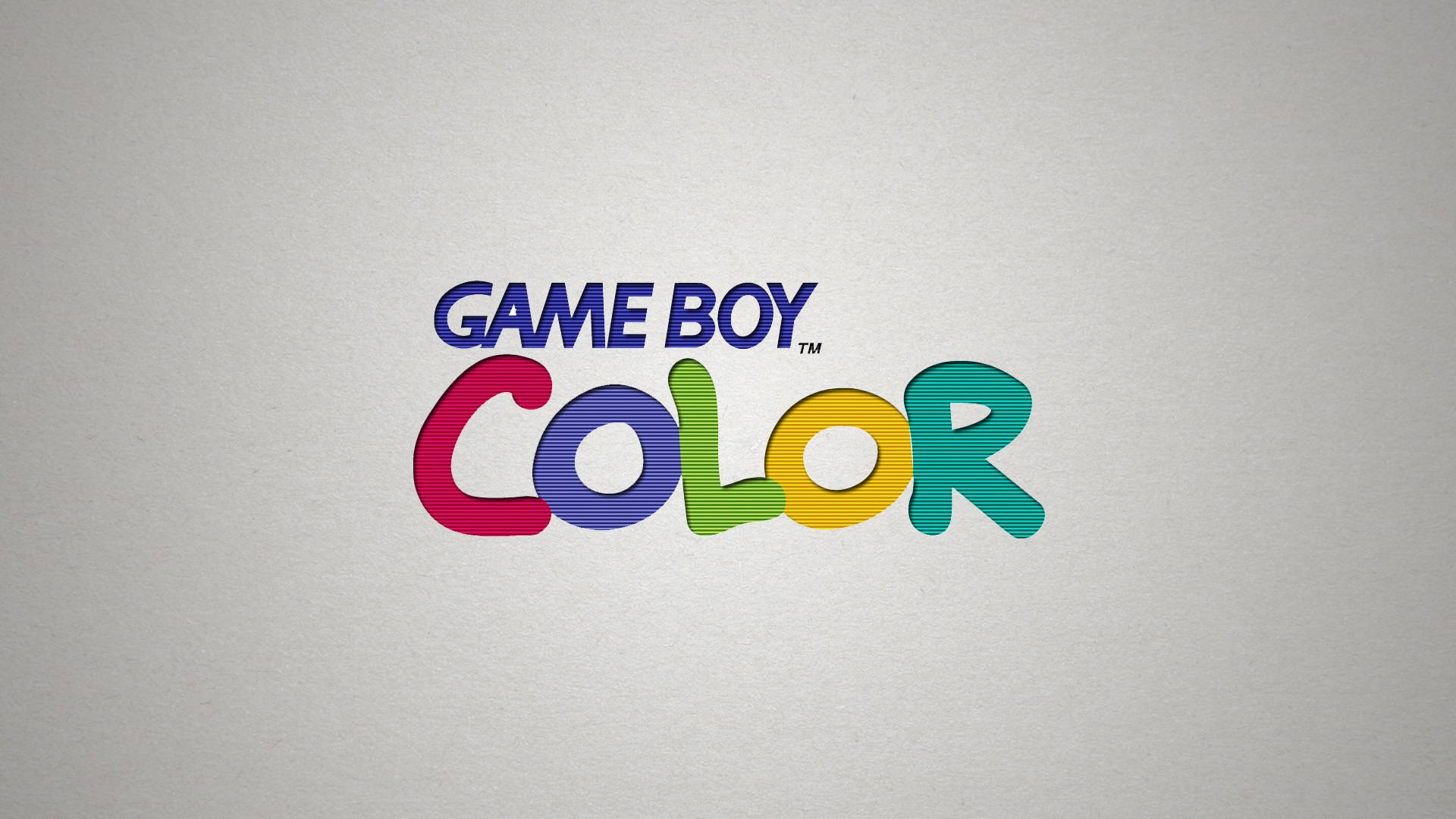 Gameboy Color-logotypen. Wallpaper