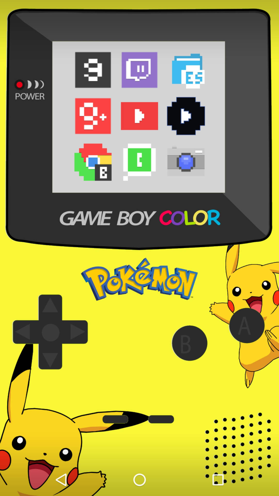 Game Boy Color Pikachu udgave. Wallpaper