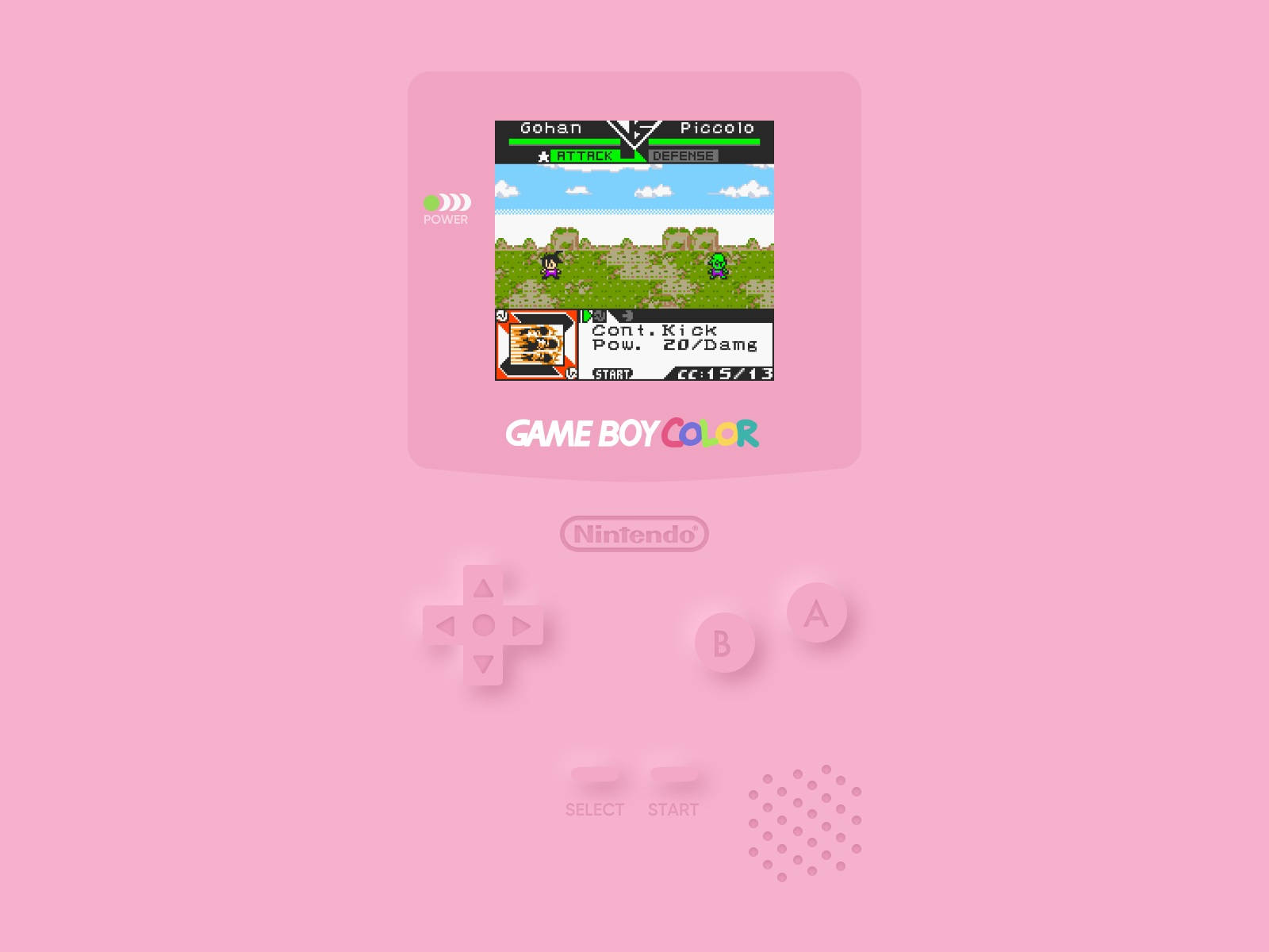 Game Boy Farve Med Dragon Ball Z Wallpaper