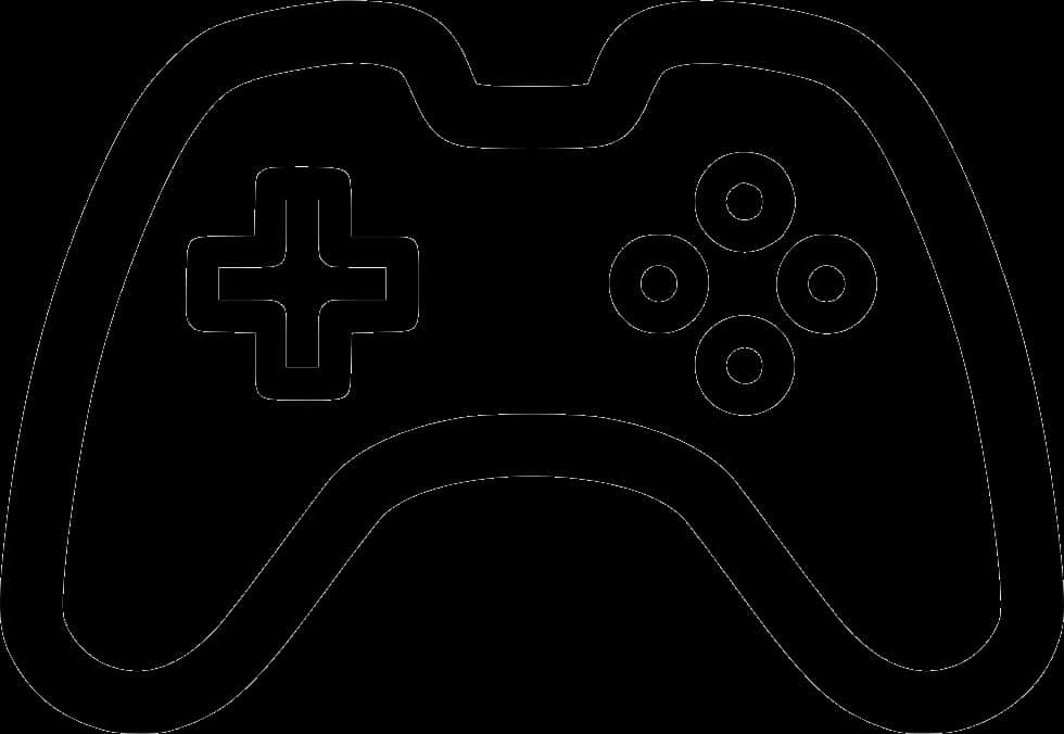 Game Controller Outline Icon PNG