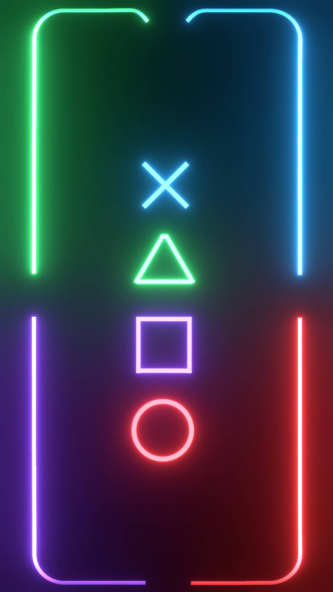 Game Icons Neon Aesthetic Iphone Wallpaper