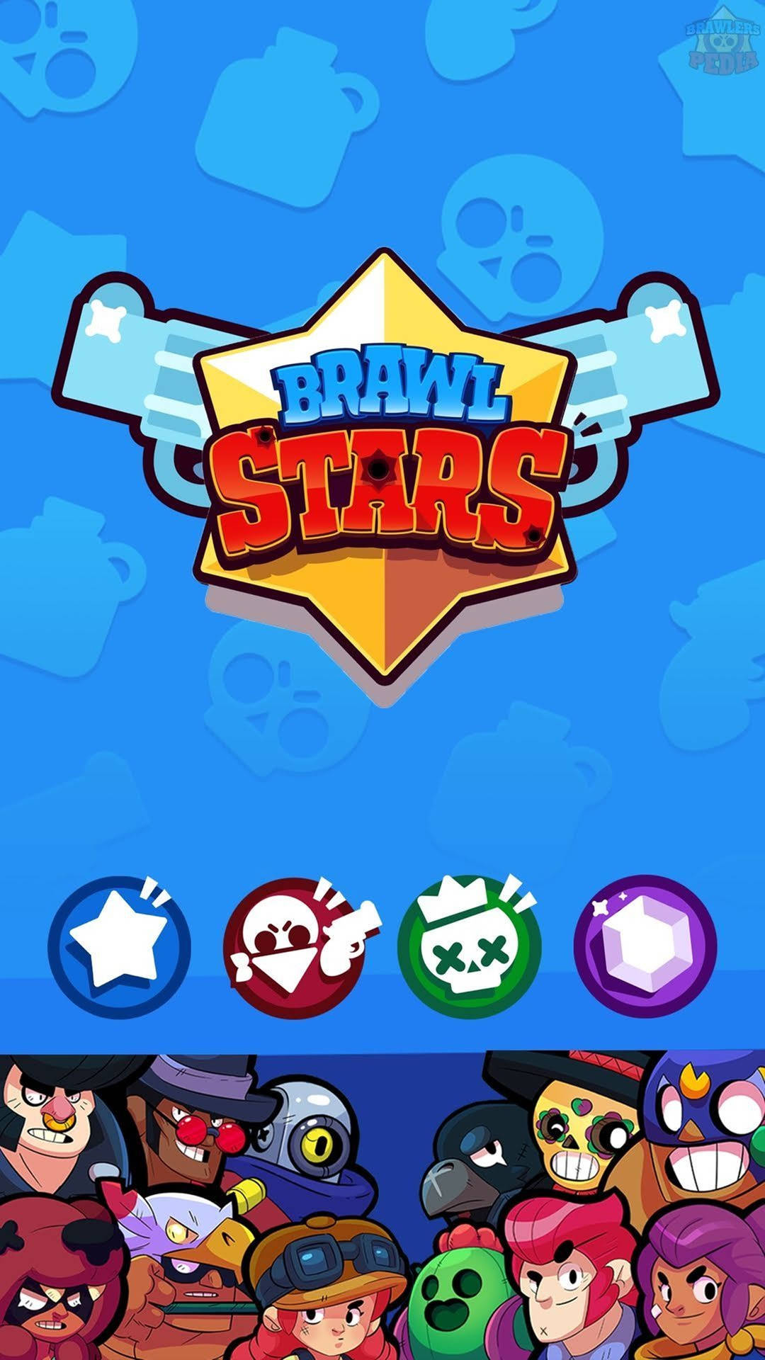 Game Logo Collage Brawl Stars 4k Background