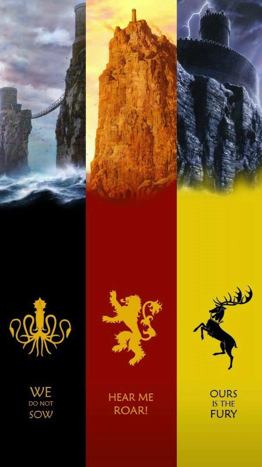 Vær en del af den epoke rejse - Få den officielle Game Of Thrones Iphone tapet Wallpaper