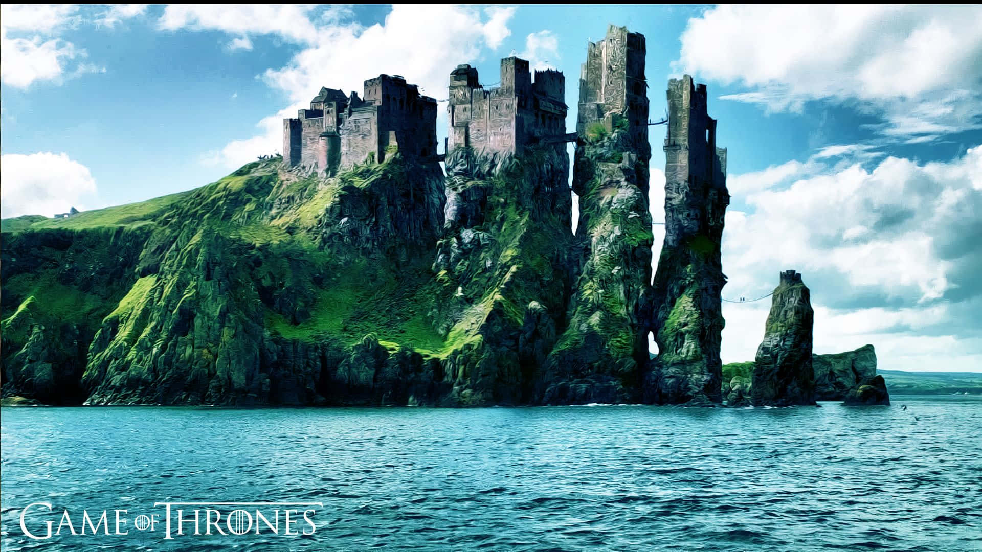 Udforsk Westeros og Esos med den officielle Game of Thrones-korttapet. Wallpaper