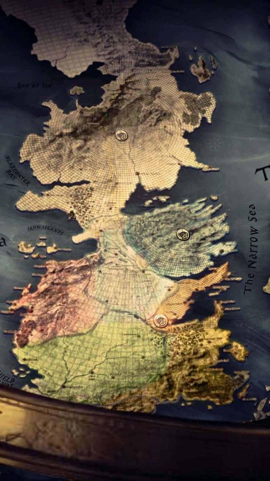 Game Of Thrones Map Vintage Aesthetic Wallpaper