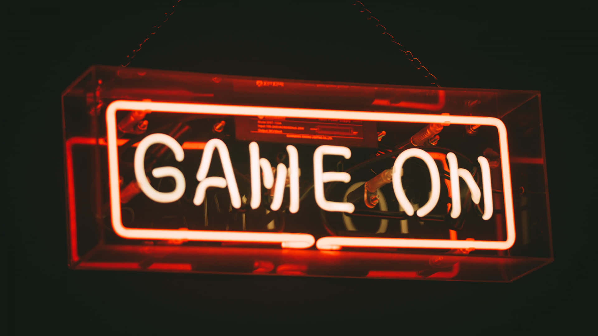 Game On Neon Sign4 K Wallpaper