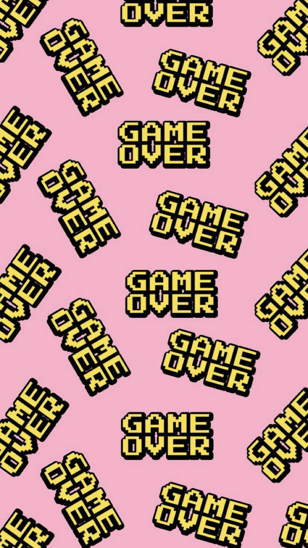 Game Over Aesthetic Words Wallpaper