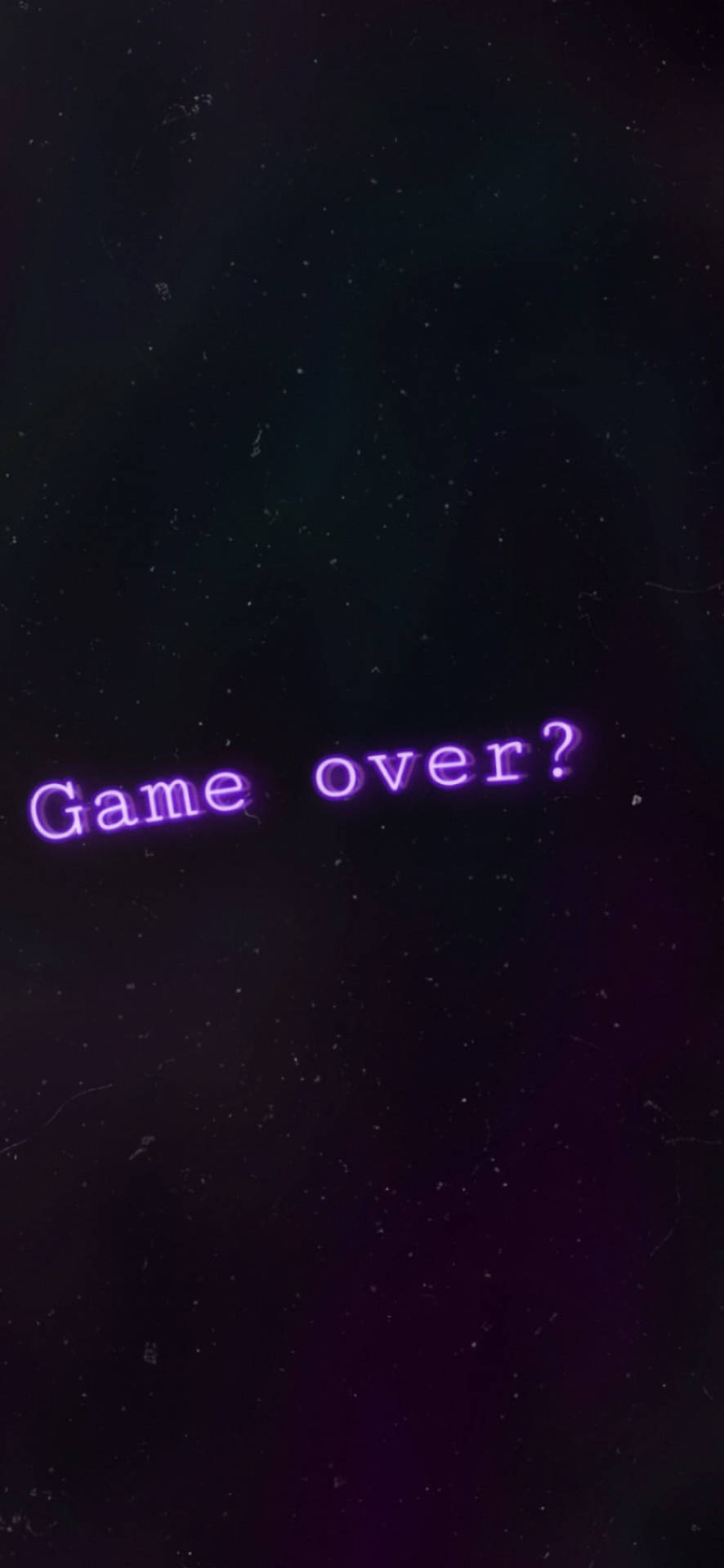 Game Over Black And Purple Aesthetic Wallpaper