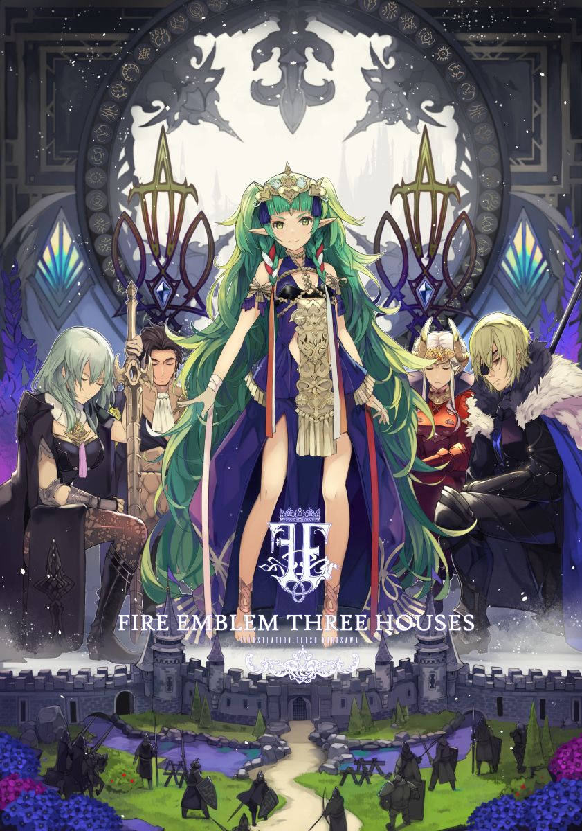 Game Poster Fire Emblem Three Houses Background
