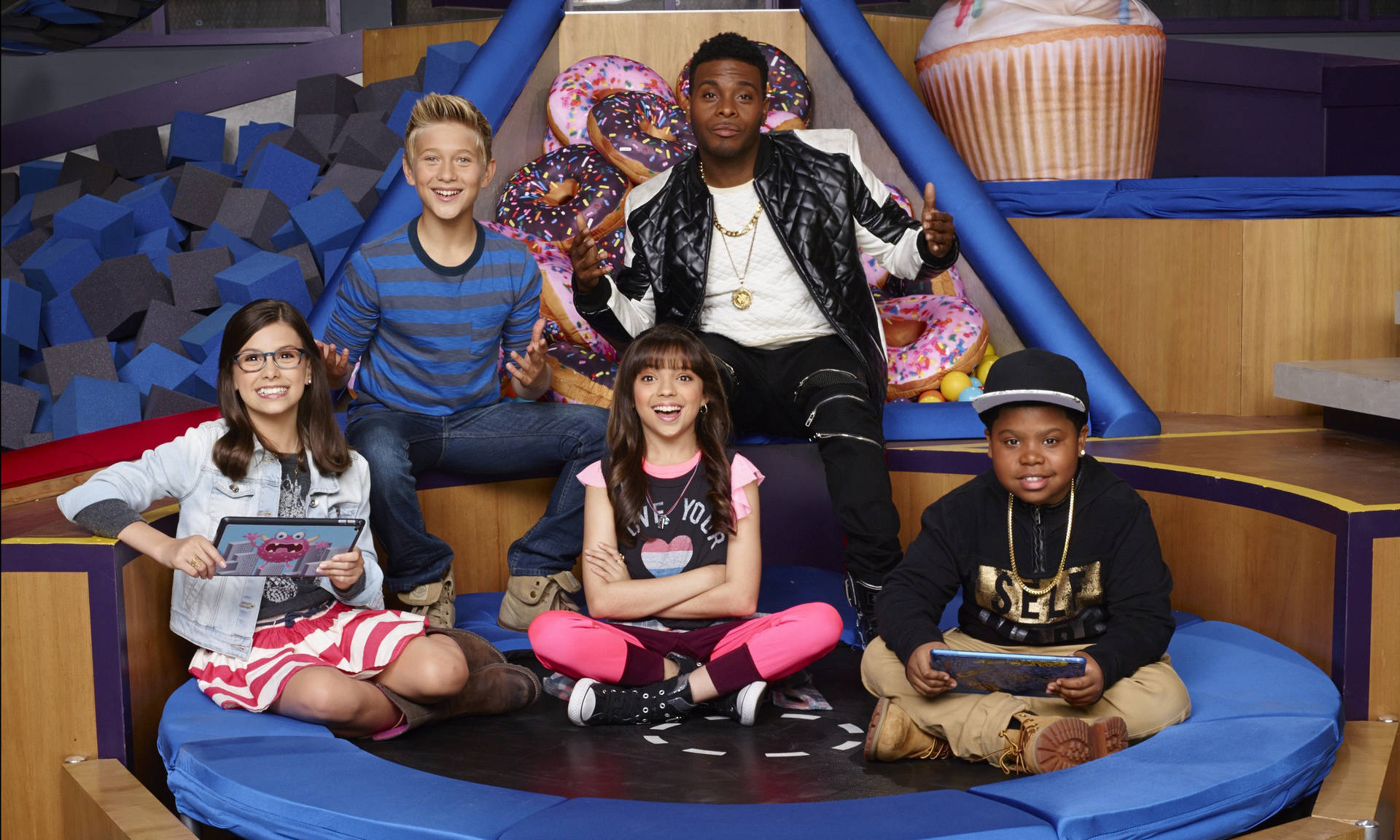 Download Surprised Babe Carano from Game Shakers Wallpaper