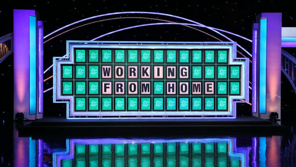Game Show Background Wheel of Fortune Live Studio Set