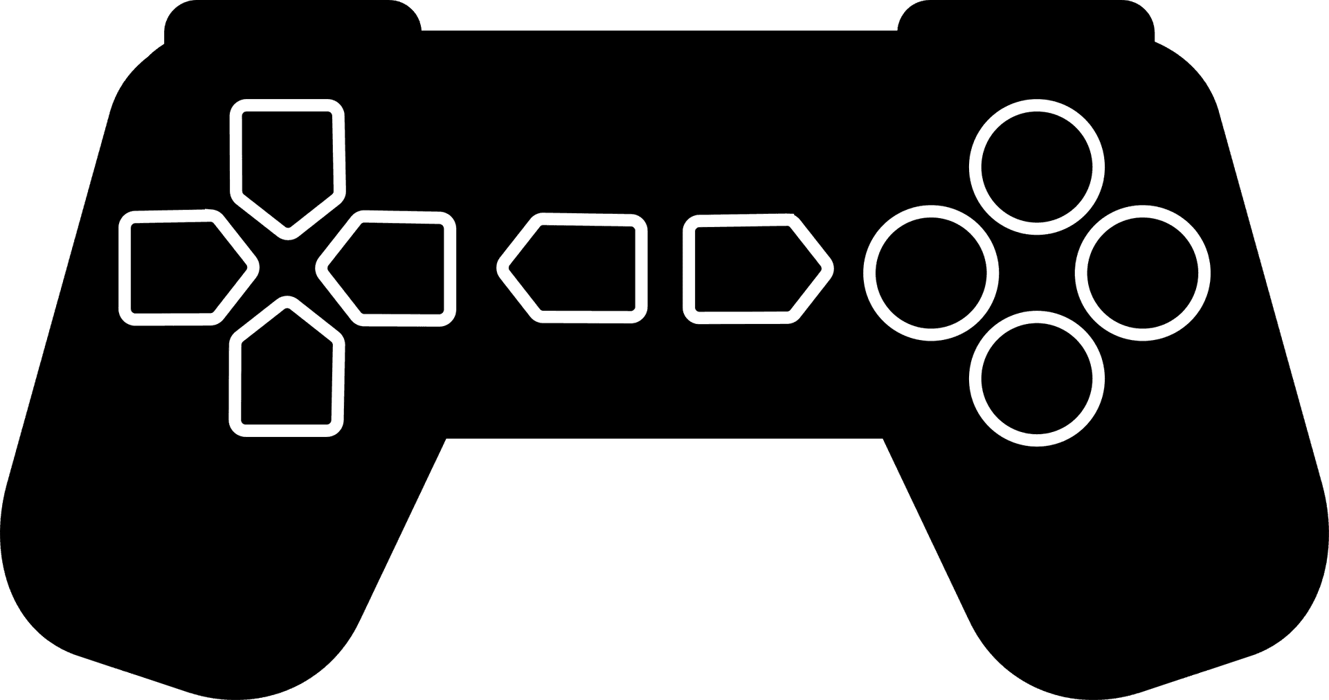 Game_ Controller_ Silhouette_ Vector PNG