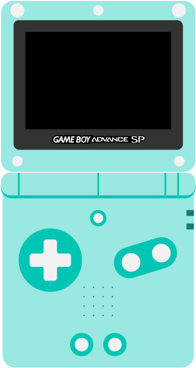 Gameboy Advance S P Vector Illustration PNG
