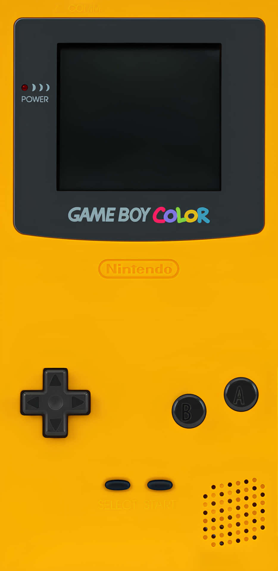 Gameboy Color Yellow Handheld Wallpaper