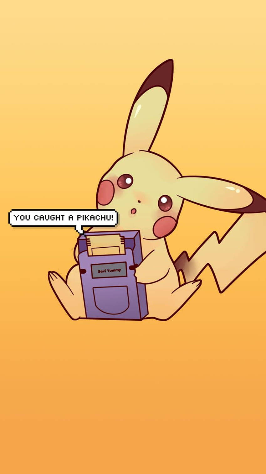 Gameboy Pikachu iPhone Wallpaper