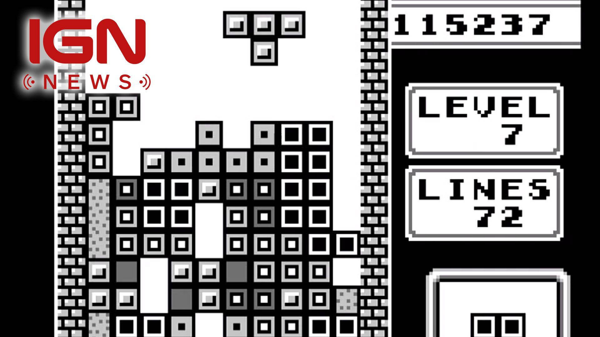Gameboy Tetris Black And White Wallpaper