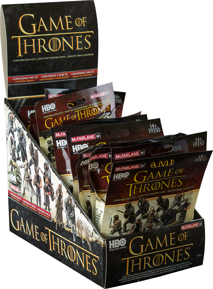 Gameof Thrones Construction Sets Display PNG