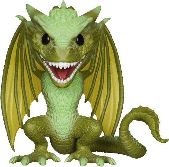 Gameof Thrones Green Dragon Figure PNG