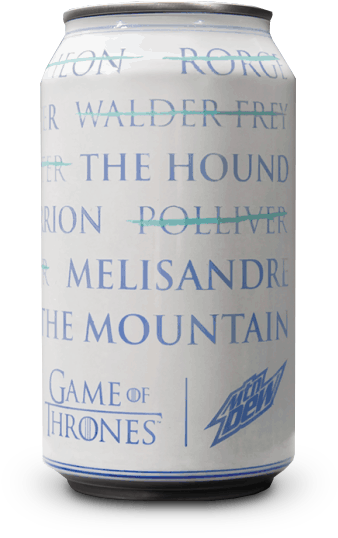 Gameof Thrones Mountain Dew Can PNG