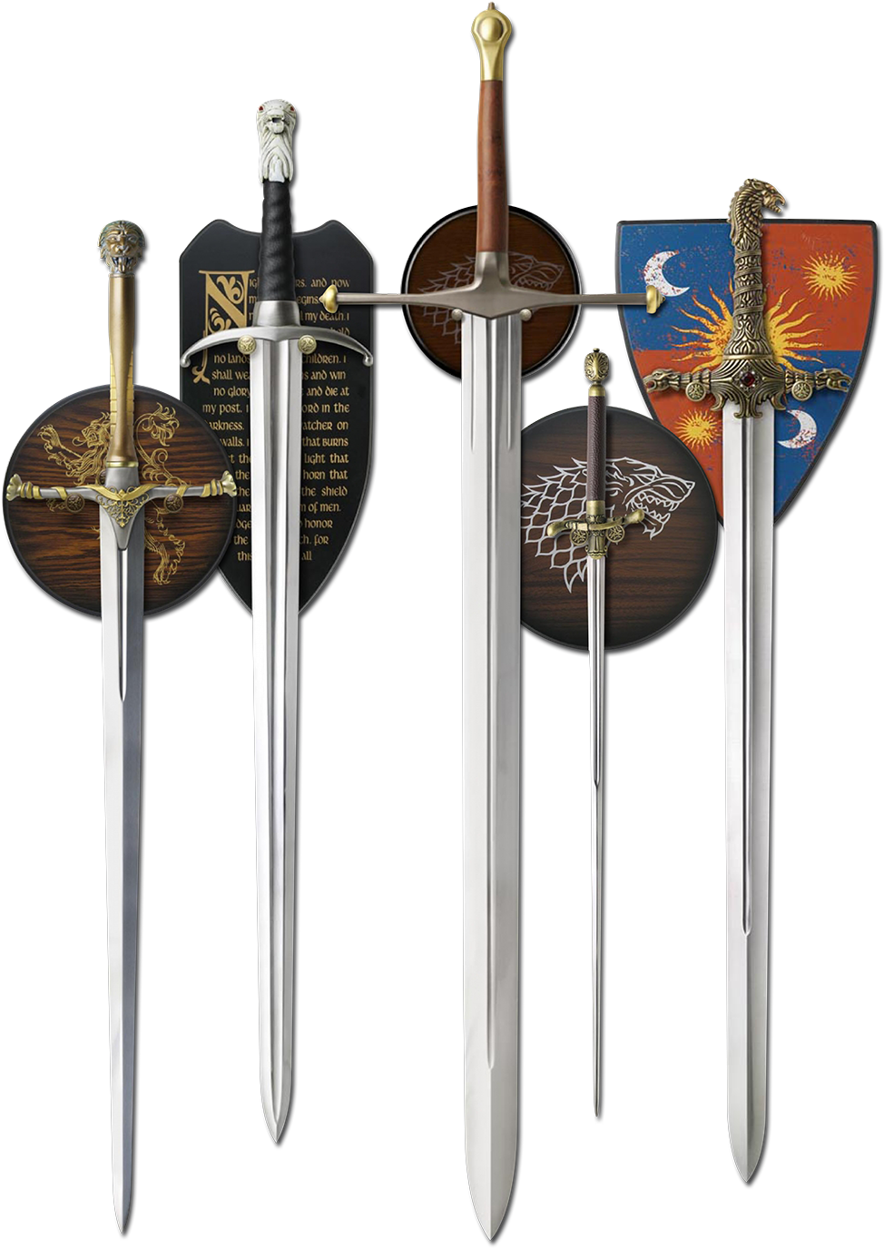 Gameof Thrones Swordsand Shields PNG
