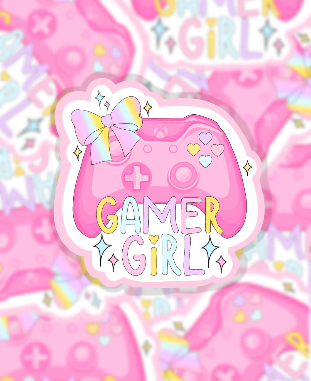 Gamer Girl Controller Aesthetic Wallpaper