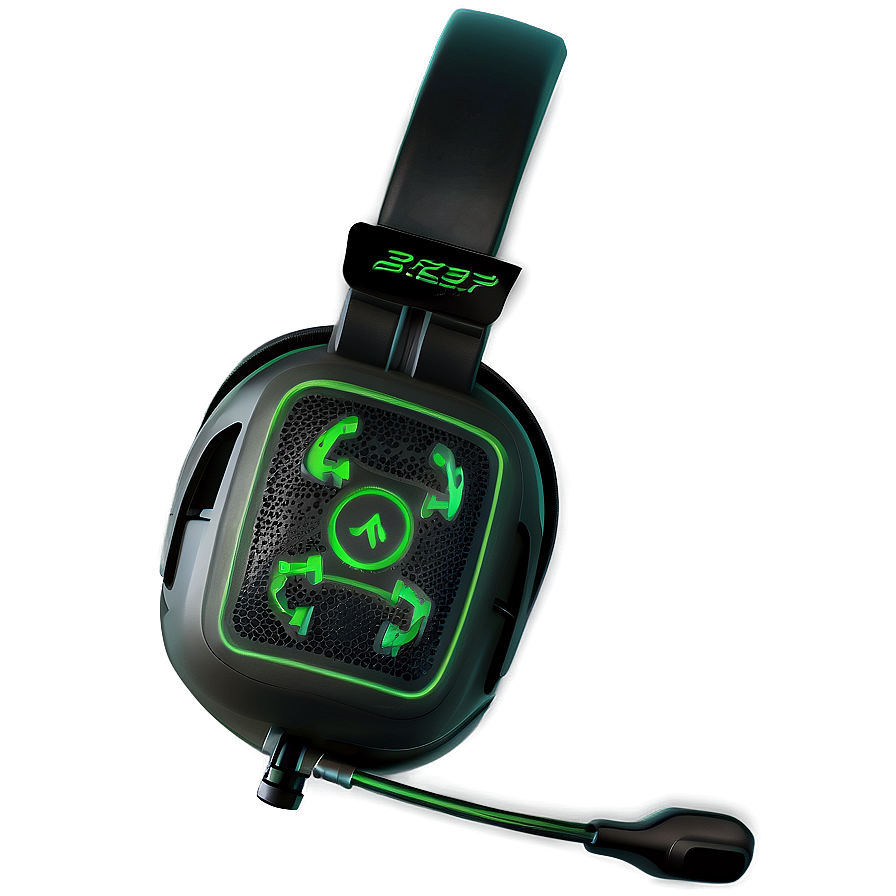 Gamer Headphones D PNG