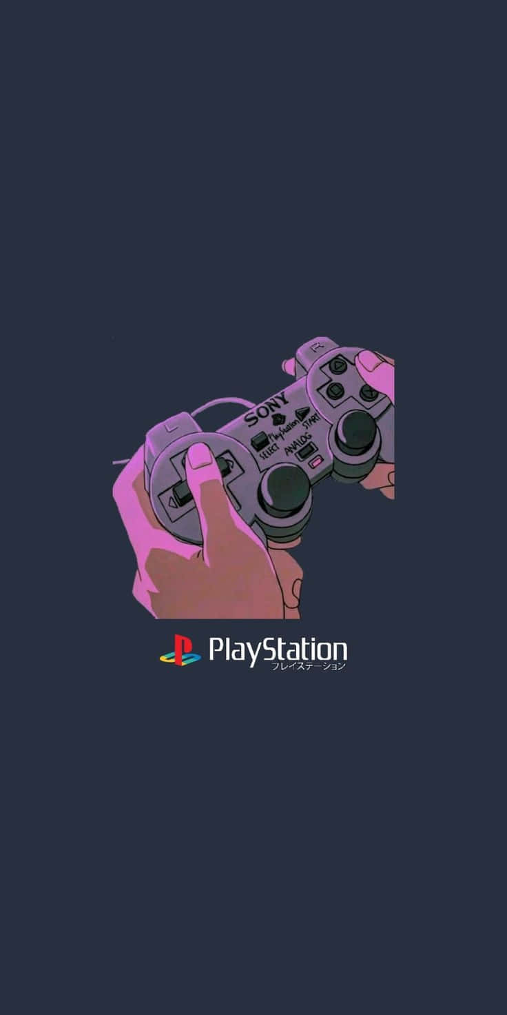 Gamer's_ Grip_ Play Station_ Controller_ Aesthetic Achtergrond