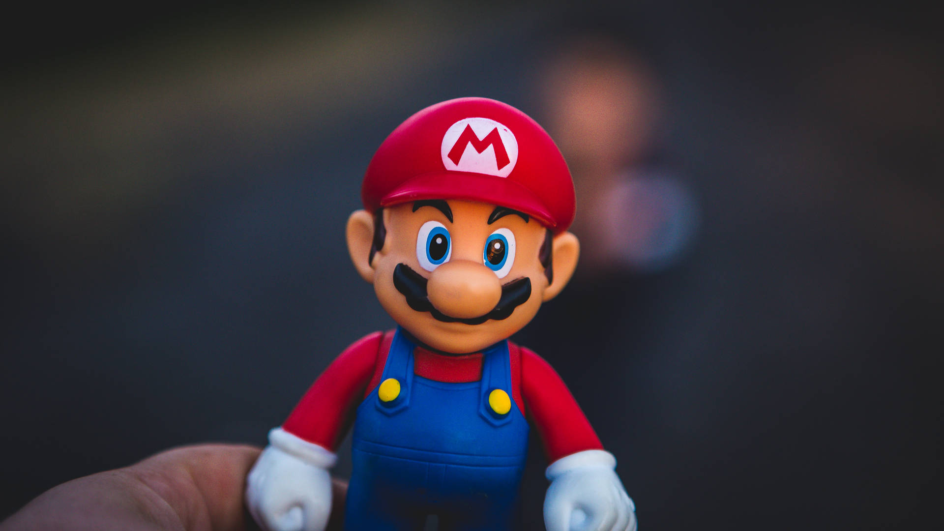 Gamer Super Mario Figurine Wallpaper
