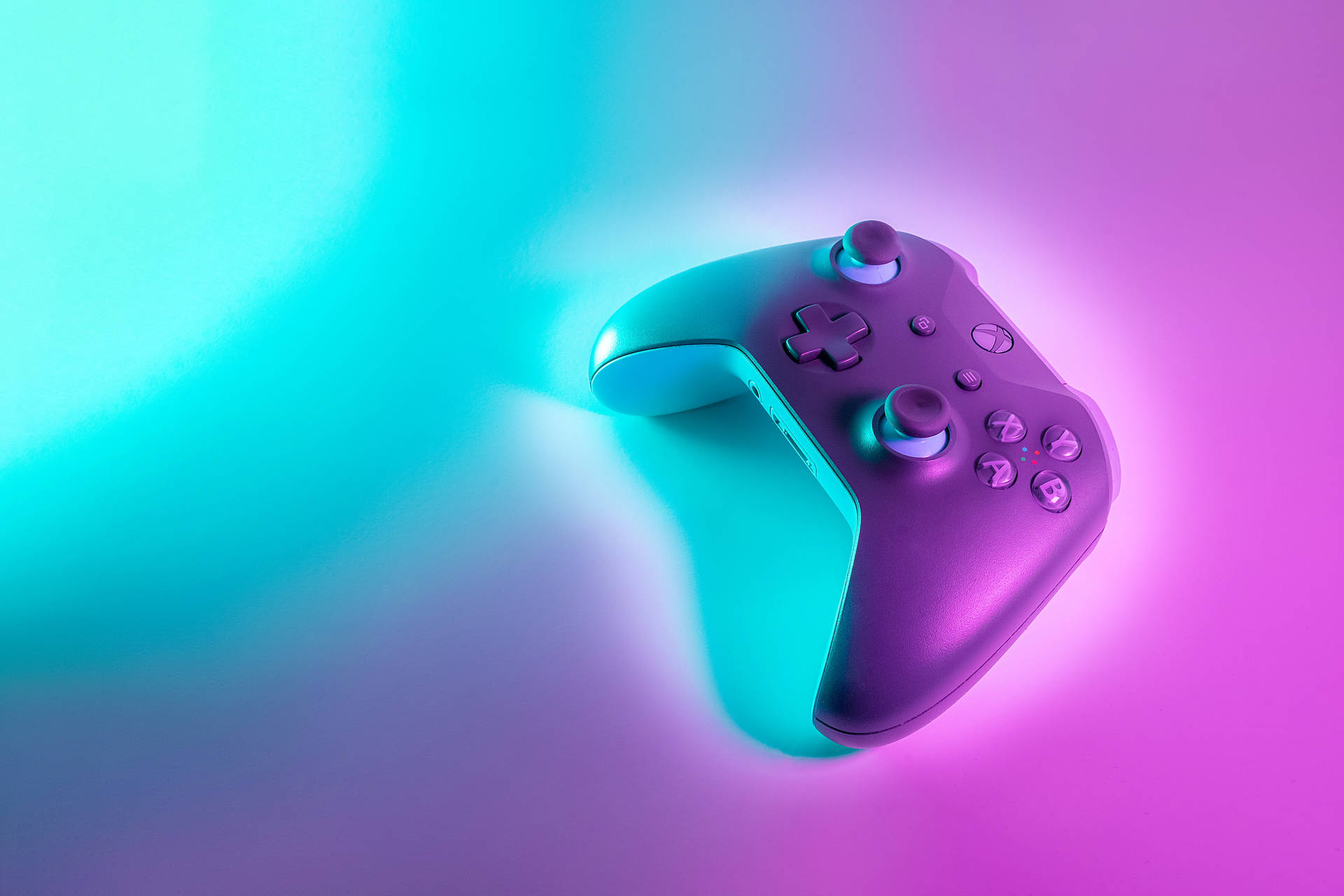 Gamer Xbox Controller In Neon Picture