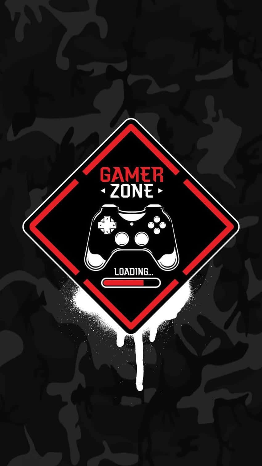 Gamer Zone Laden Sign Wallpaper Achtergrond